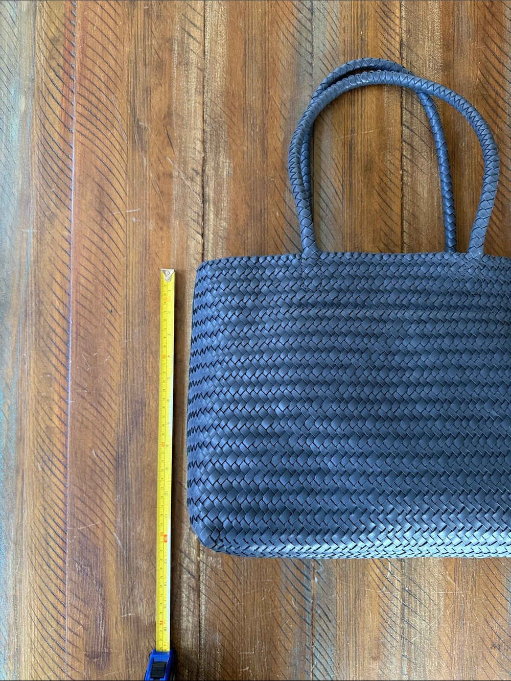 Women’s Madewell Leather Woven Tote Bag New NWT - Picture 3 of 5